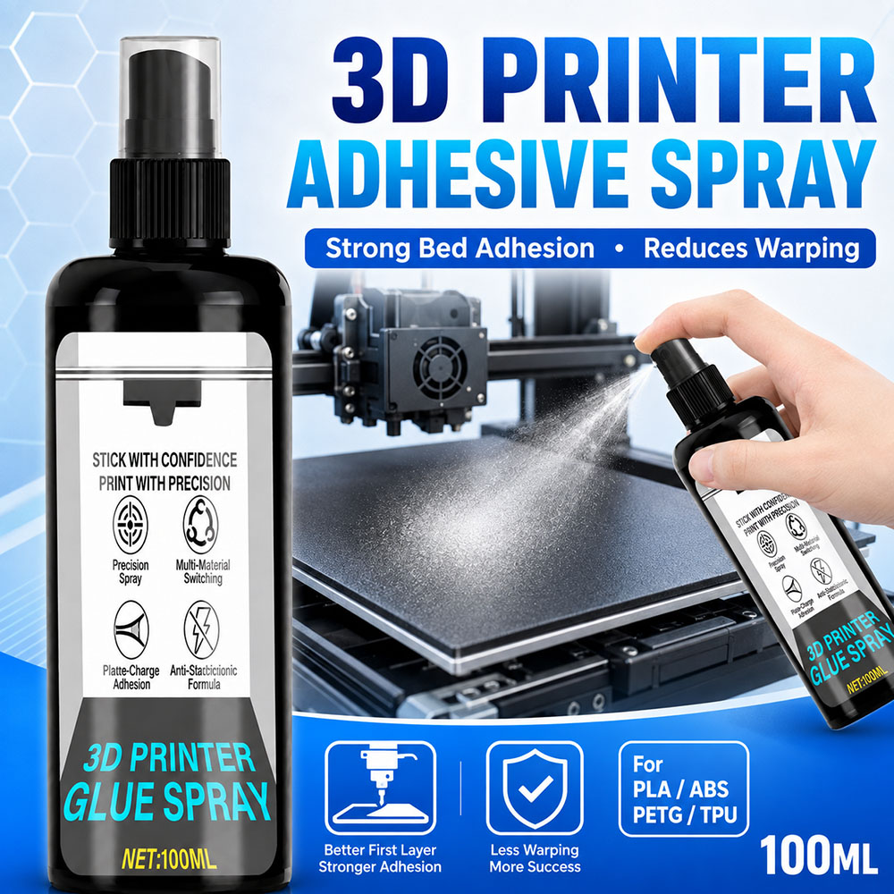 Pla Filament - 100/200ml Güçlü 3D Yazıcı Yapıştırıcı Spreyi
